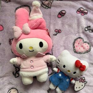 My Melody & Hello Kitty Plushies